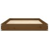 Dog Bed Honey Brown 36"x25.2"x3.5" Solid Wood Pine