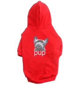 Pet Clothing Dog Hoodie Compared To Bear Cotton Hoodie (Option: Red-S)