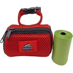 American River Poop Bag Holder (Color: Red, Size: One Size)