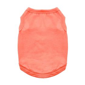 100% Cotton Dog Tanks (Color: Coral, Size: X-Small)