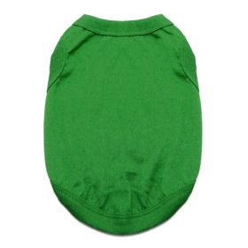 100% Cotton Dog Tanks (Color: Emerald Green, Size: X-Small)