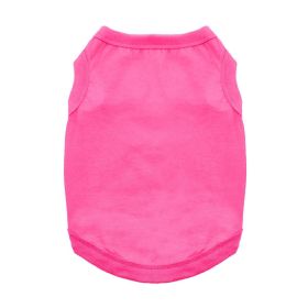 100% Cotton Dog Tanks (Color: Rasberry Sorbet, Size: X-Small)