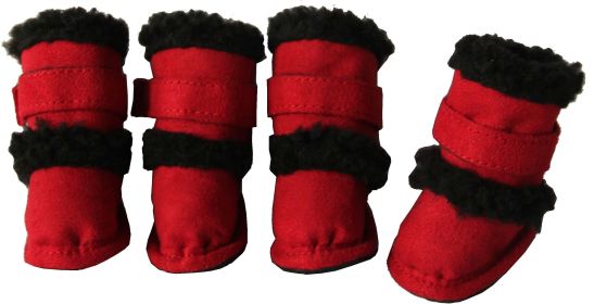 Shearling "Duggz" Pet Shoes (Size: X-Small)