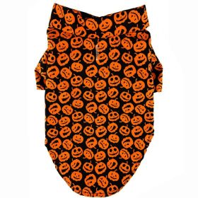 Halloween Jack-O-Lantern Camp Shirt (Size: small)