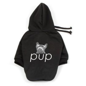 Pet Clothing Dog Hoodie Compared To Bear Cotton Hoodie (Option: Black-M)