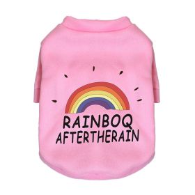 New Dog Pet Clothing Sweater Fleece-lined (Option: Rainbow Pink-XL)