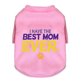 New Dog Pet Clothing Sweater Fleece-lined (Option: Good Mom Pink-XL)