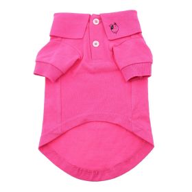 Polos Solid (Color: Raspberry Sorbet, Size: X-Small)